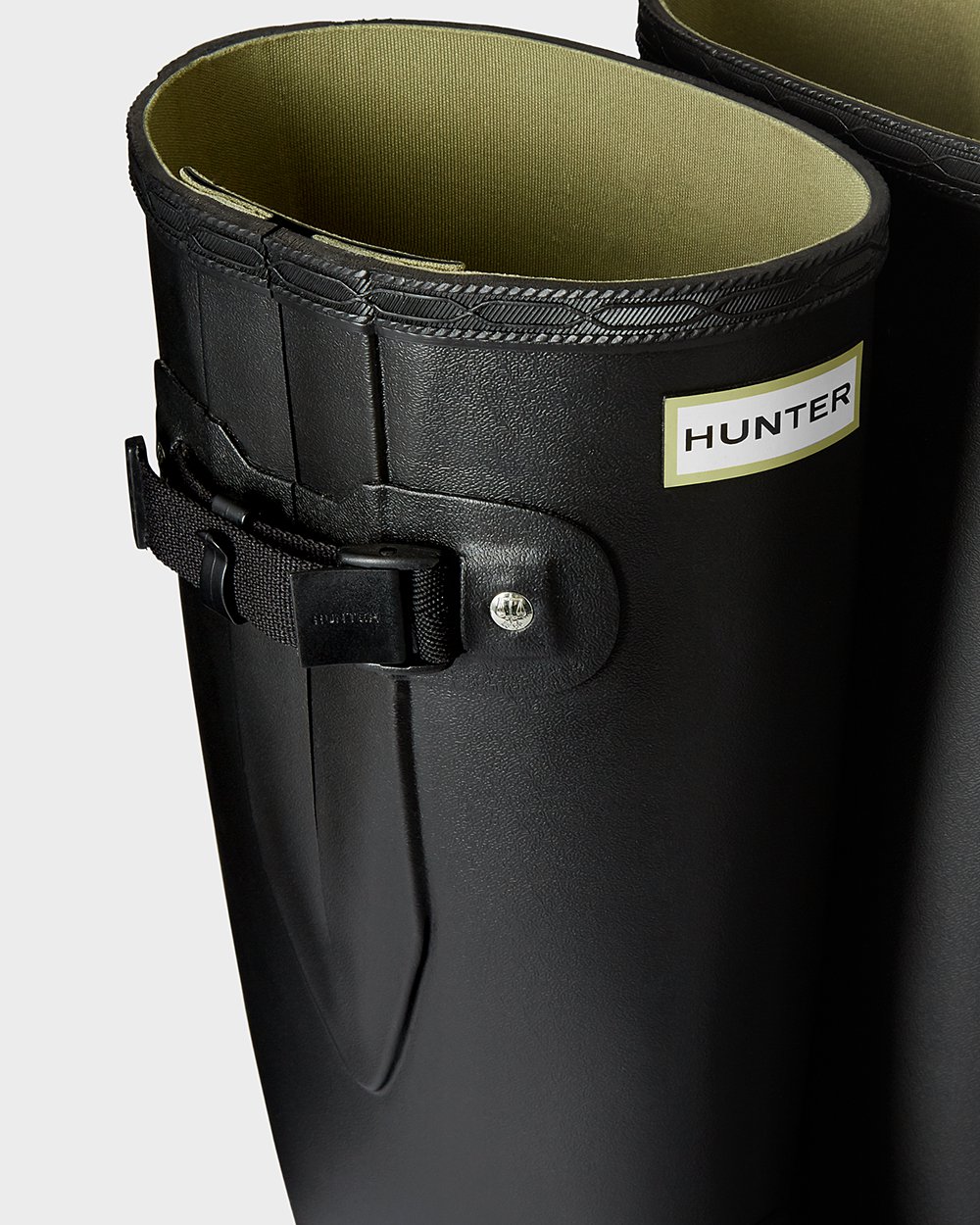 Galochas Largas Hunter Feminina Pretas - Norris Field - 67WFSYNAU